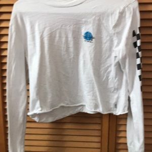 Vans blue rose crop top